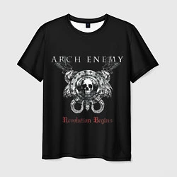 Футболка мужская Arch Enemy: Revolution Begins, цвет: 3D-принт