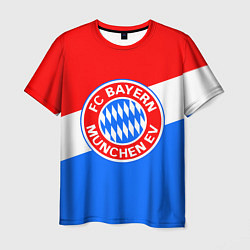 Футболка мужская FC Bayern: tricolor, цвет: 3D-принт