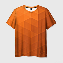 Футболка мужская Orange abstraction, цвет: 3D-принт