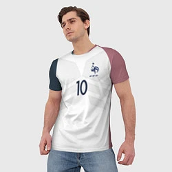 Футболка мужская Сборная Франции: Бензема ЧМ-2018, цвет: 3D-принт — фото 2
