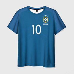 Футболка мужская Сборная Бразилии: Неймар ЧМ-2018, цвет: 3D-принт