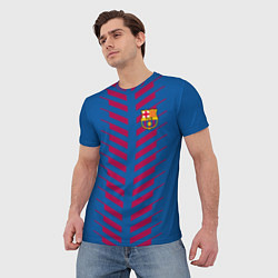 Футболка мужская FC Barcelona: Creative, цвет: 3D-принт — фото 2