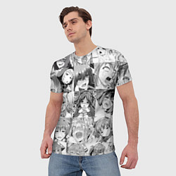 Футболка мужская Японская анимация компиляция, цвет: 3D-принт — фото 2
