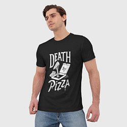 Футболка мужская Death By Pizza, цвет: 3D-принт — фото 2