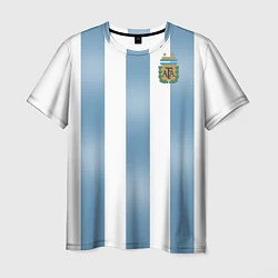 Футболка мужская Сборная Аргентины: ЧМ-2018, цвет: 3D-принт