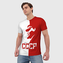 Футболка мужская Ленин СССР, цвет: 3D-принт — фото 2