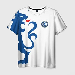 Футболка мужская FC Chelsea: White Lion, цвет: 3D-принт