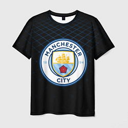 Футболка мужская FC Manchester City: Blue Lines, цвет: 3D-принт