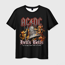 Футболка мужская AC DC - bell with devils, цвет: 3D-принт