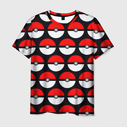 Футболка мужская Pokeball Pattern, цвет: 3D-принт