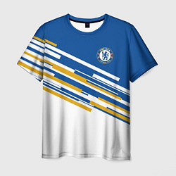 Футболка мужская FC Chelsea: Colour Line, цвет: 3D-принт