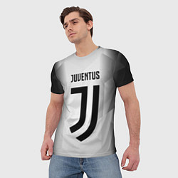 Футболка мужская FC Juventus: Silver Original, цвет: 3D-принт — фото 2