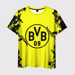 Футболка мужская FC Borussia Dortmund: Yellow & Black, цвет: 3D-принт