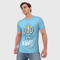 Футболка мужская Dad you are the King, цвет: 3D-принт — фото 2