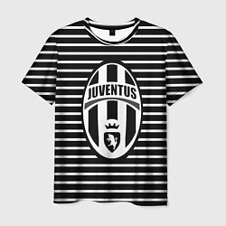 Футболка мужская FC Juventus: Black Lines, цвет: 3D-принт