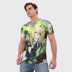 Футболка мужская Violet Evergarden, цвет: 3D-принт — фото 2
