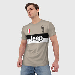 Футболка мужская FC Juventus: Away 18/19, цвет: 3D-принт — фото 2