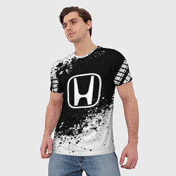 Футболка мужская Honda: Black Spray, цвет: 3D-принт — фото 2