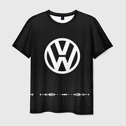 Футболка мужская Volkswagen: Black Abstract, цвет: 3D-принт