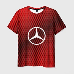 Футболка мужская Mercedes: Red Carbon, цвет: 3D-принт