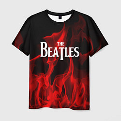 Футболка мужская The Beatles: Red Flame, цвет: 3D-принт