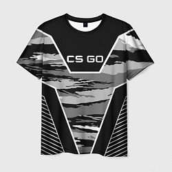 Футболка мужская CS:GO Grey Camo, цвет: 3D-принт
