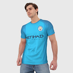 Футболка мужская FC Man City: De Bruyne Home 18-19, цвет: 3D-принт — фото 2