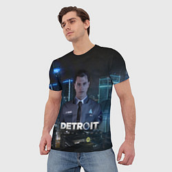 Футболка мужская Detroit: Connor, цвет: 3D-принт — фото 2