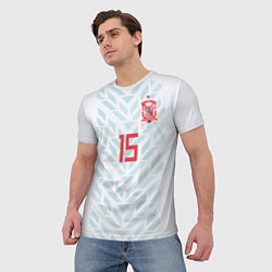 Футболка мужская Ramos Away WC 2018, цвет: 3D-принт — фото 2