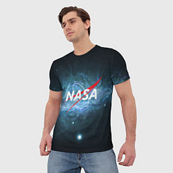 Футболка мужская NASA: Space Light, цвет: 3D-принт — фото 2