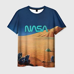 Футболка мужская NASA on Mars, цвет: 3D-принт