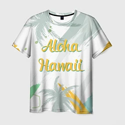 Футболка мужская Aloha Hawaii, цвет: 3D-принт