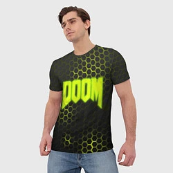 Футболка мужская DOOM: Acid Green, цвет: 3D-принт — фото 2