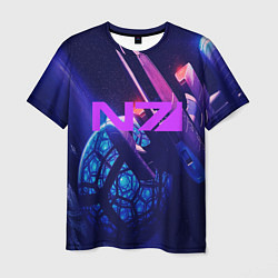 Футболка мужская N7: Neon Space, цвет: 3D-принт