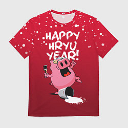 Футболка мужская Piggy Year, цвет: 3D-принт