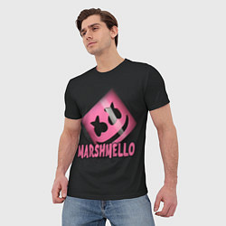 Футболка мужская Marshmello, цвет: 3D-принт — фото 2