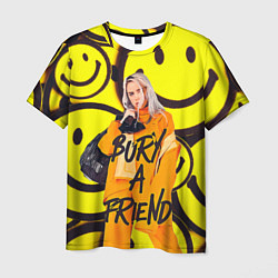 Футболка мужская Billie Eilish: Bury a Friend, цвет: 3D-принт