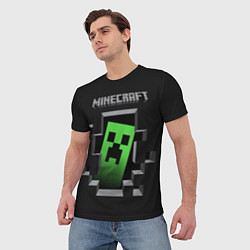 Футболка мужская Minecraft Creeper, цвет: 3D-принт — фото 2