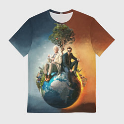 Футболка мужская Good Omens, цвет: 3D-принт