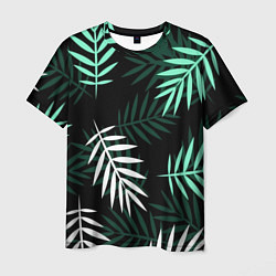 Футболка мужская Листья пальмы, цвет: 3D-принт