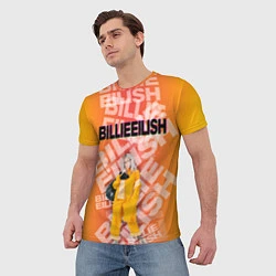 Футболка мужская Billie Eilish: Yellow Mood, цвет: 3D-принт — фото 2