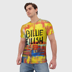 Футболка мужская Billie Eilish: Art, цвет: 3D-принт — фото 2