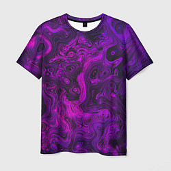 Футболка мужская Abstract purple, цвет: 3D-принт