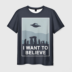 Футболка мужская I want to believe, цвет: 3D-принт