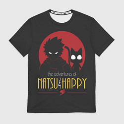 Футболка мужская Хвост Феи Natsu i Happy, цвет: 3D-принт