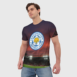 Футболка мужская FC Leicester City, цвет: 3D-принт — фото 2
