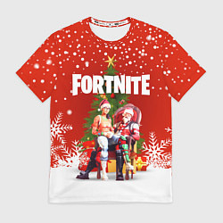 Футболка мужская FORTNITE НОВОГОДНИЙ, цвет: 3D-принт
