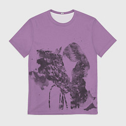 Футболка мужская Девушка с конем, цвет: 3D-принт