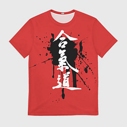 Футболка мужская Айкидо, цвет: 3D-принт