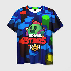 Футболка мужская BRAWL STARS SPIKE, цвет: 3D-принт